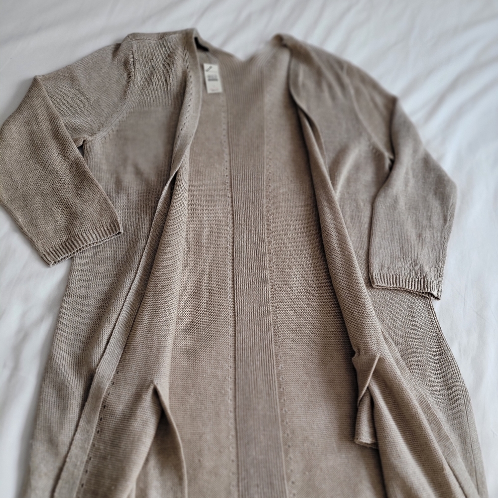 Talbots Neutral Lightweight Cardigan NWT